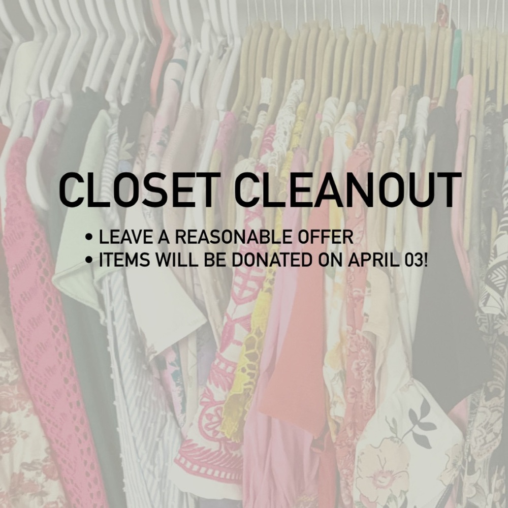 Closet Cleanout - Women's tops, dresses, shoes, active wear, pants, leggings+